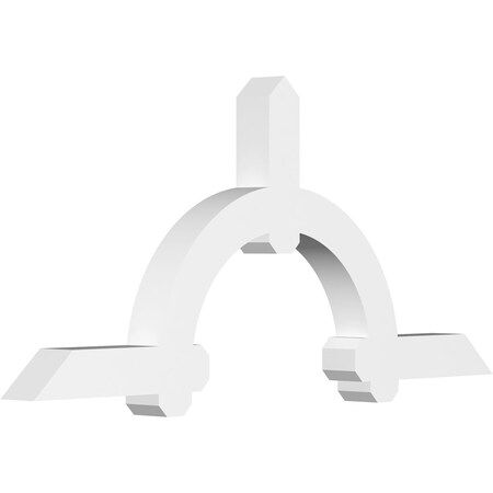 Ekena Millwork Ericson Architectural Grade PVC Gable Bracket, 60"W x 27 1/2"H x 4"D x 4"F, 11/12 Pitch GBP060X28X0404ERI00